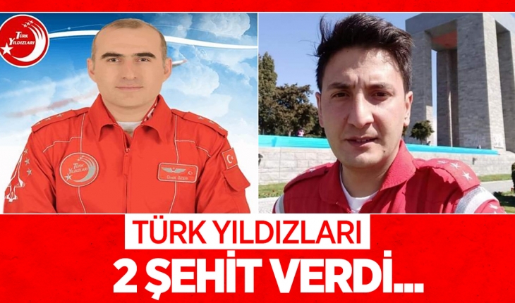 2012 ve 2021 yıllarında Türk Yıldızları 2 şehit verdi...