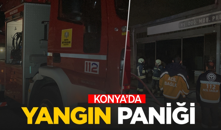 Konya’da yangın paniği
