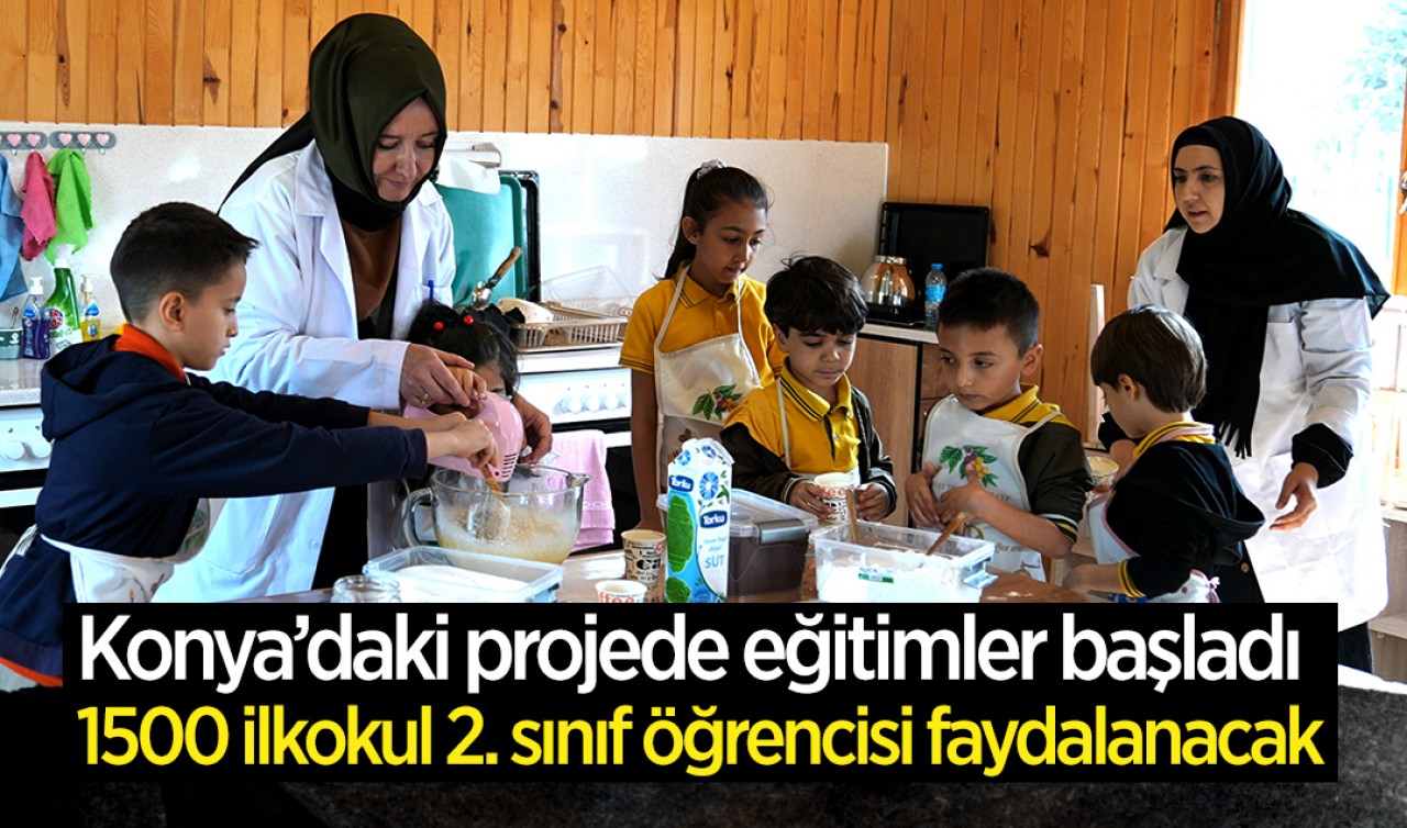 Konya’daki projede eğitimler başladı: Her yıl 1500 ilkokul 2. sınıf öğrencisi faydalanacak